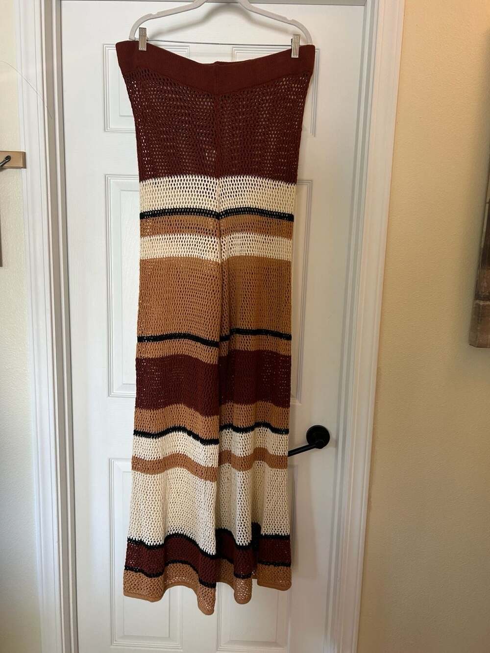 New York & Company Striped Crochet Knit Wide Leg Pants XXL (Tall) *imperfect*